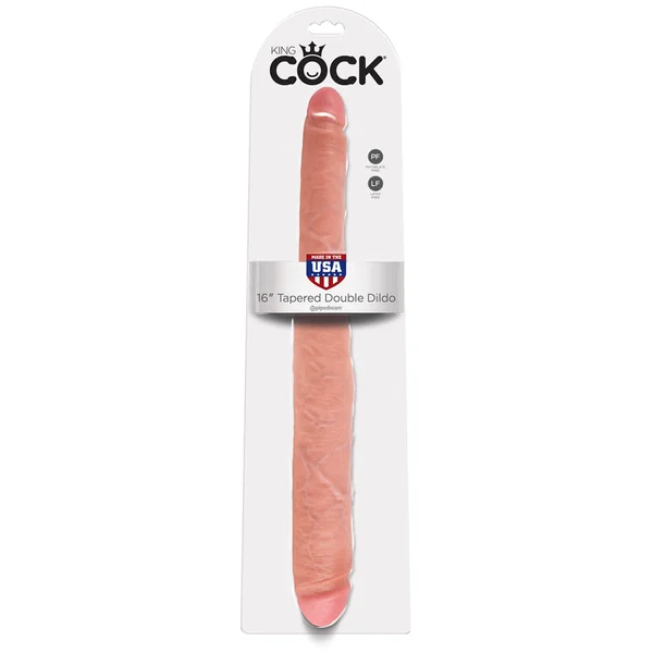 King Cock Tapered Realistic Double Dildo 16" by Pipedream®