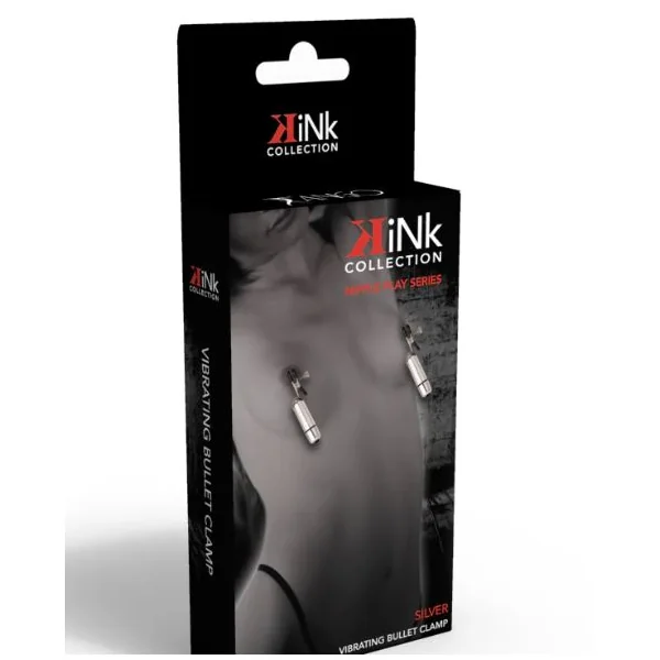 KINK COLLECTION VIBRATING NIPPLE CLAMPS SILVER