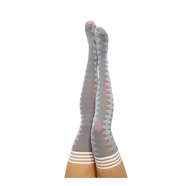 KIXIES PAR 4 – GREY ARGYLE SIZE B