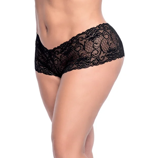 Lace Boyshort Black 2x-3x