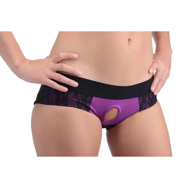 Lace Envy Crotchless Panty Harness – S-M