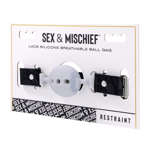 Lace Silicone Breathable Ball Gag