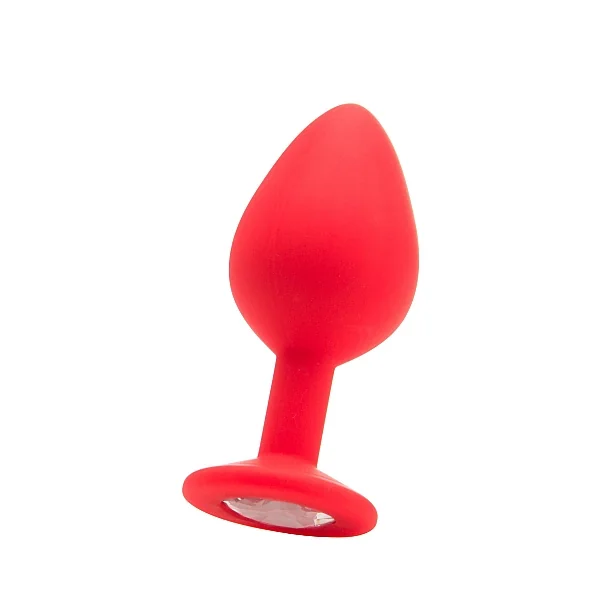 LARGE DIAMOND BUTT PLUG RED