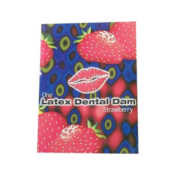 Latex Dental Dam Strawberry by One Comdons