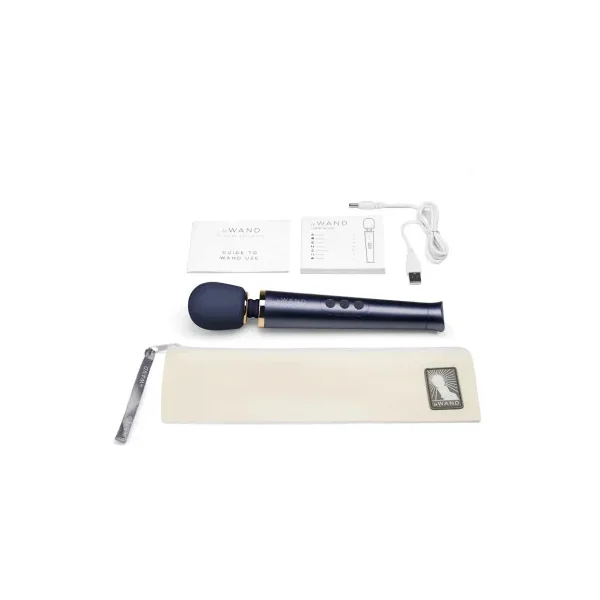 Le Wand Petite Rechargeable Vibrating Massager, Navy