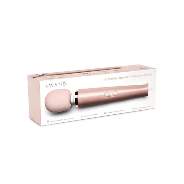 Le Wand Powerful Plug-In Vibrating Massager – Rose Gold