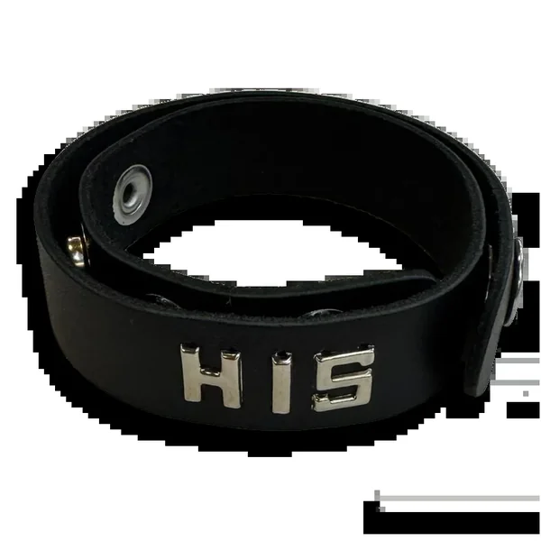 Leather Wordband Collar – His