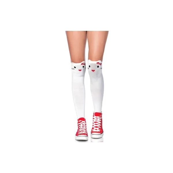 Leg Avenue 6921 Goodbye Kitty Knee Highs