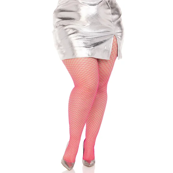 Leg Avenue – Pantyhose Spandex Industrial Net – Neon Pink – Queen
