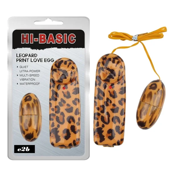Leopard Print Love Egg – Bullet with Remote Control