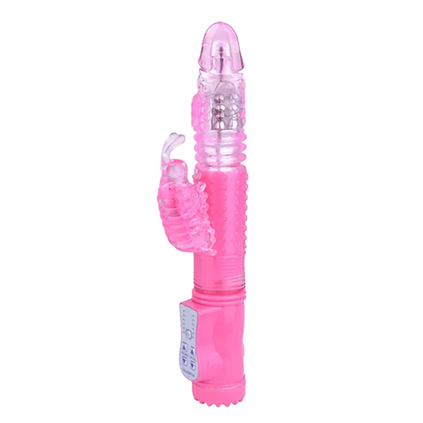 Leto Rechargeable Thrusting Rotating Beads Rabbit Vibrator