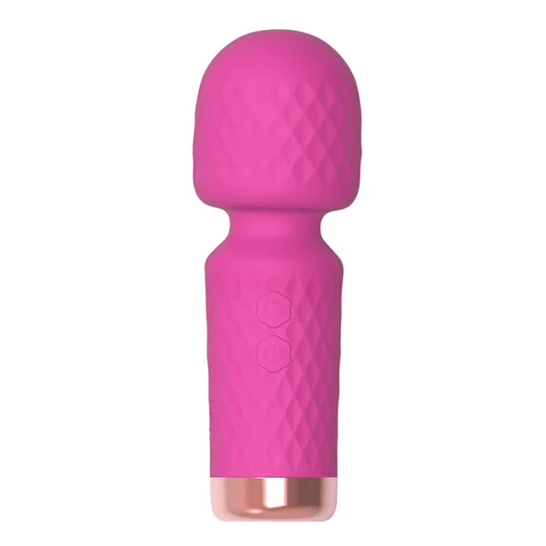 Leto Velour Textured Silicone Vibrating Mini Wand