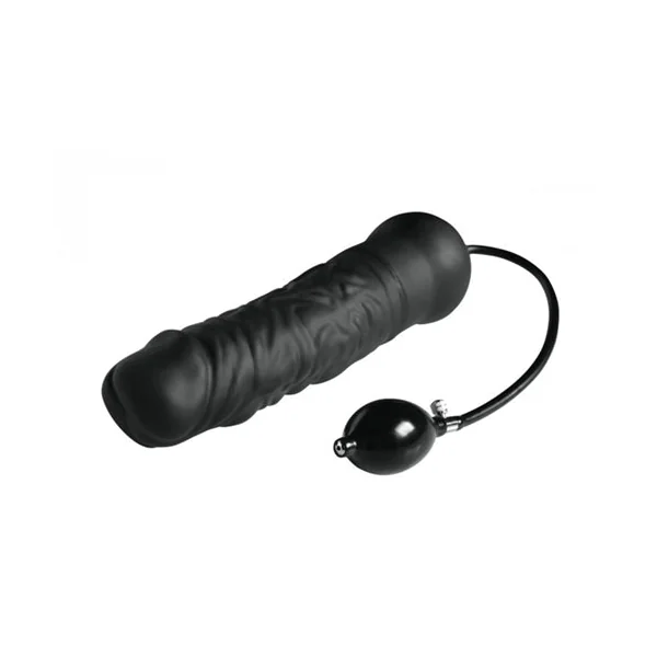 Leviathan Giant Silicone Inflatable Dildo - Black