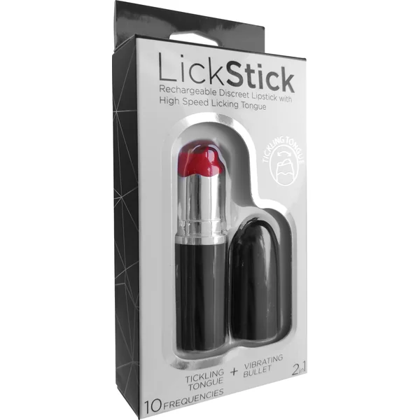 LICK STICK VIBRATING LIPSTICK 10 SPEED RECHARGEABLE