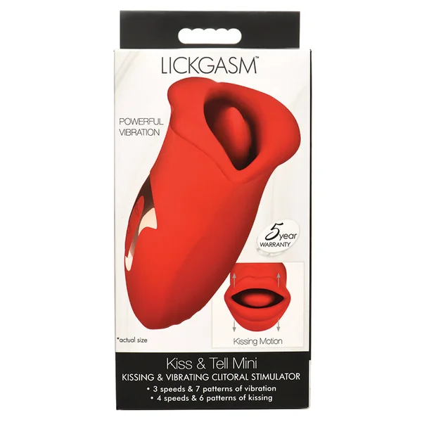 Lickgasm Kiss and Tell Silicone Kissing and Vibrating Clitoral Stimulator