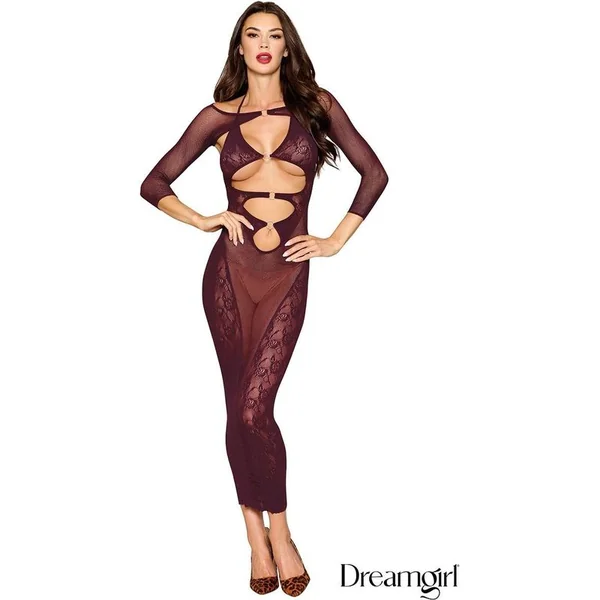 Lingerie Dreamgirl - Long dress with bolero 0523