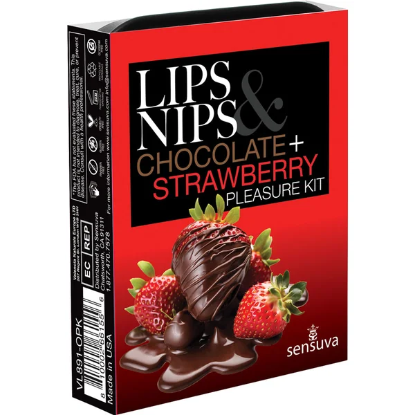 Lips and Nips Pleasure Kit Chocolate/strawberry