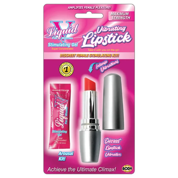 Liquid V Vibrating Lipstick Stimulating Kit