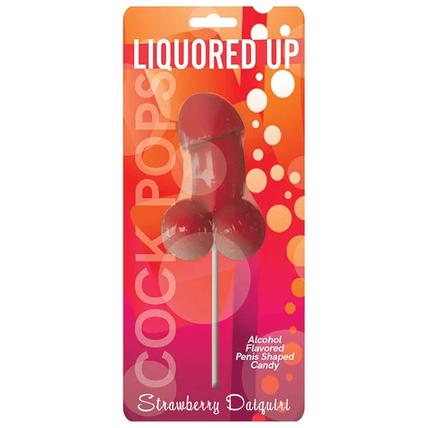 Liquored Up Cock Lollipop - Strawberry Daiquiri