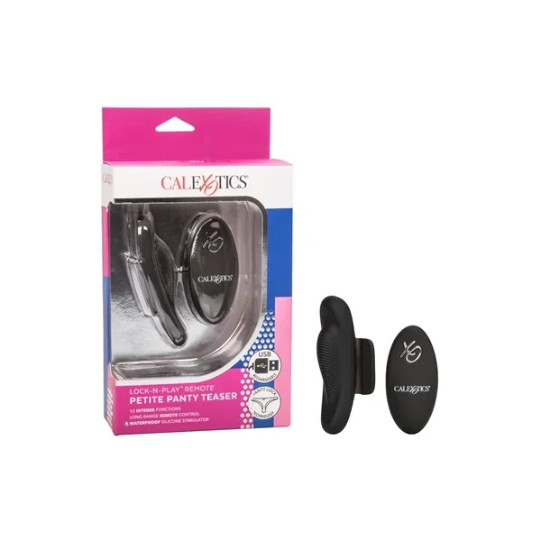 Lock-N-Play Remote Petite Panty Teaser – Black
