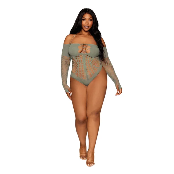 Long Sleeve Teddy - Queen Size - Sage