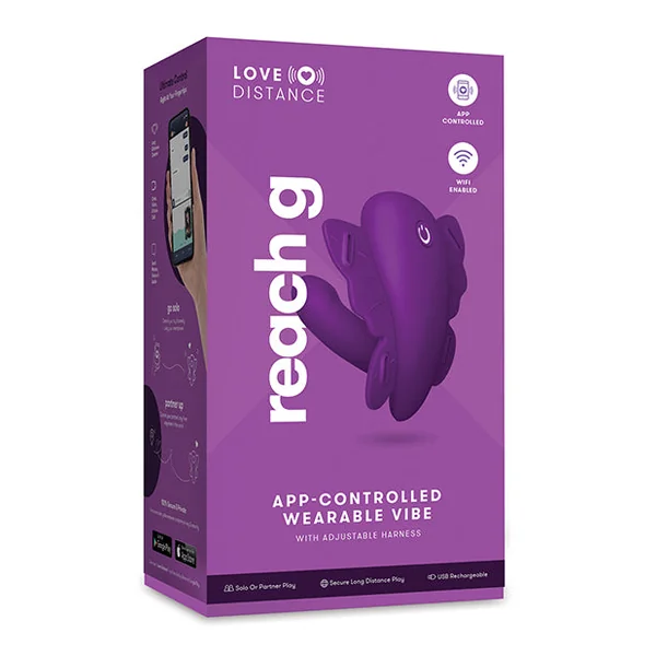 Love Distance Reach G App Controlled Wearable Vibe - Purple