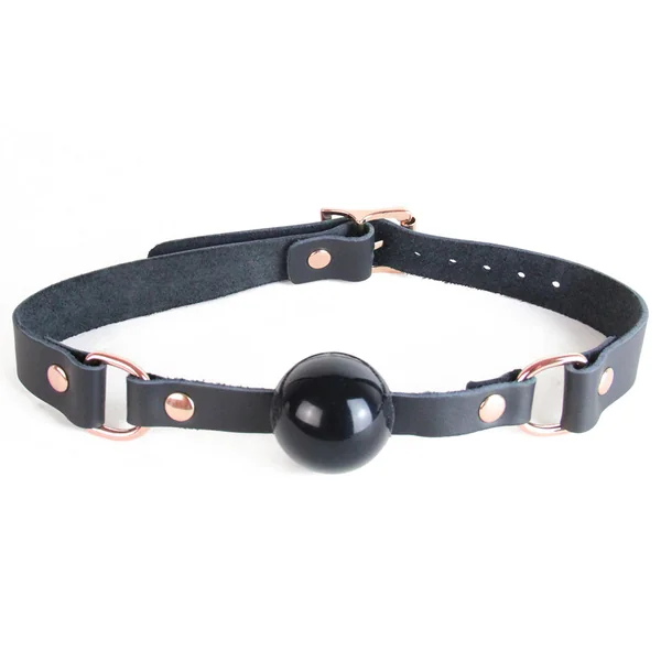 Love in Leather Solid Rubber Ball Gag