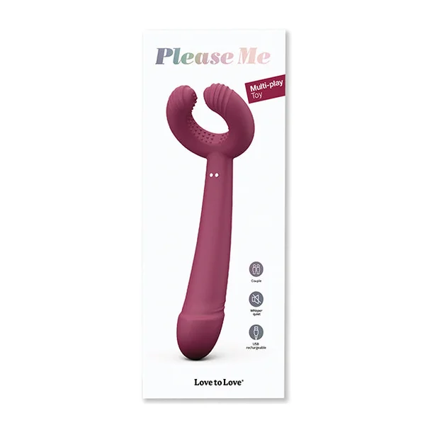 Love to Love Please Me Multi-Play Vibrator - Plum Star