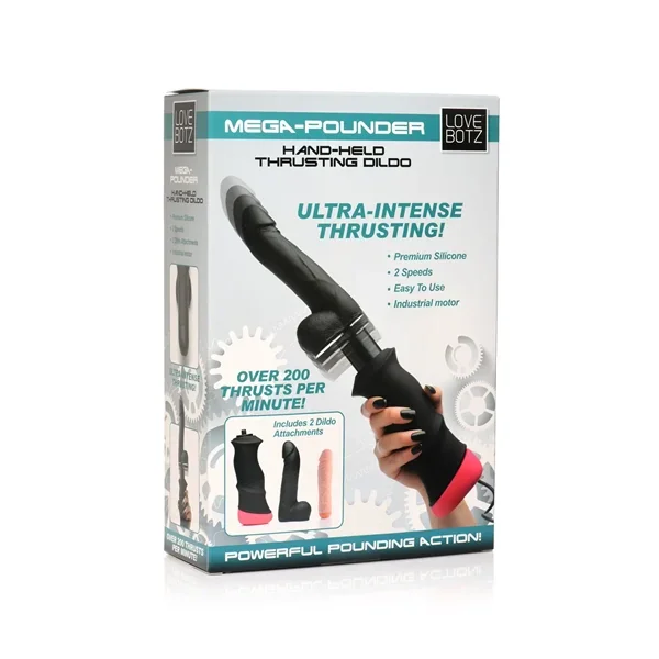 Lovebotz Mega Pounder Hand-held Thrusting Dildo
