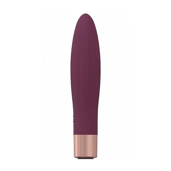 LoveLine Fame Silicone Rechargeable 10 Speed Mini Vibrator – Burgundy