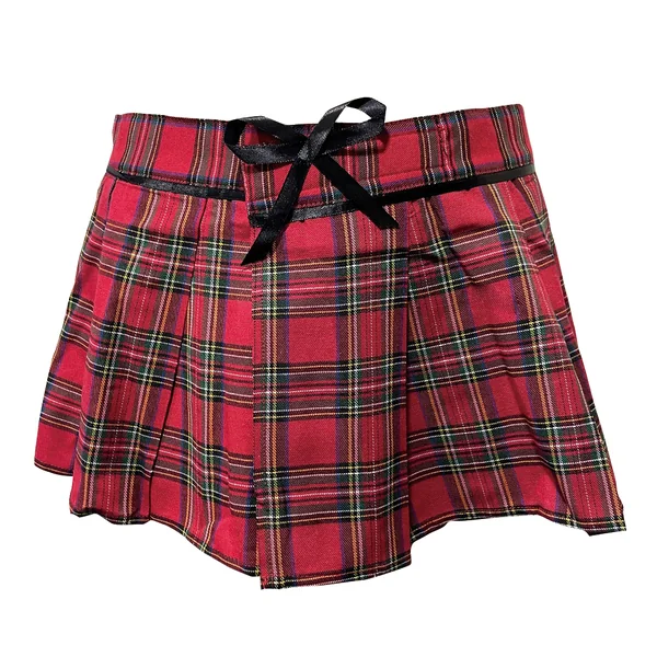 Lovely Lies Micro Mini Plaid Schoolgirl Skirt - Curvy