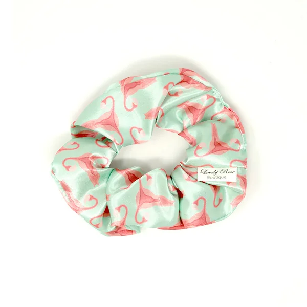 Lovely Rose Boutique – Uterus Mint Green Scrunchie