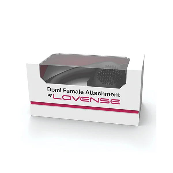 Lovense Domi Flexible Rechargeable Mini Wand Female Attachment - Black