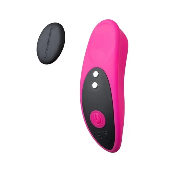 Lovense Ferri App Compatible Silicone Panty Vibrator – Pink/Black