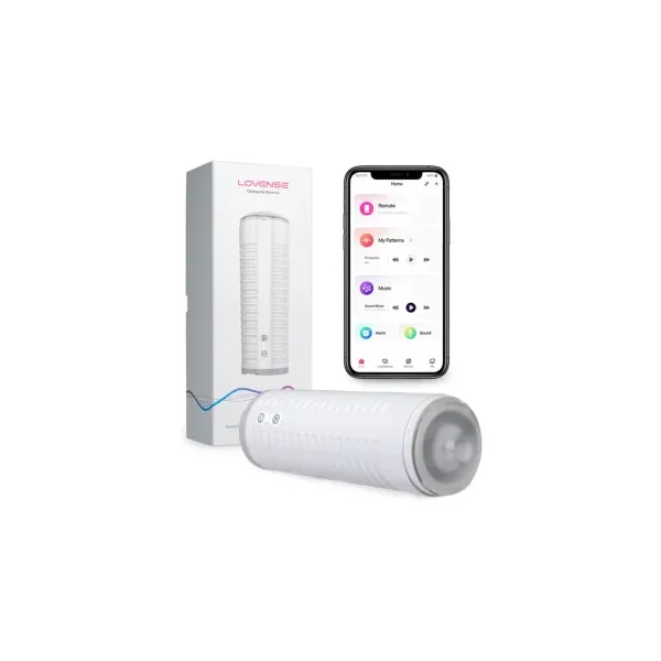 Lovense Max 2 Bluetooth App-Controlled Vibrating and Suction Penis Masturbator with Neutral Sleeve