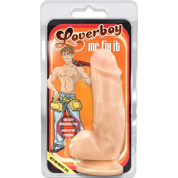 Loverboy Mr Fix It Realistic Suction Cup Dildo Flesh 7 Inch