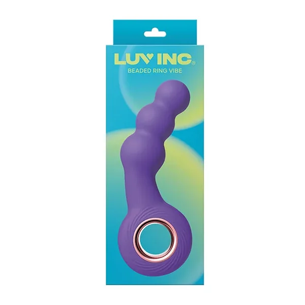 Luv Inc. Beaded Ring Vibrator – Purple