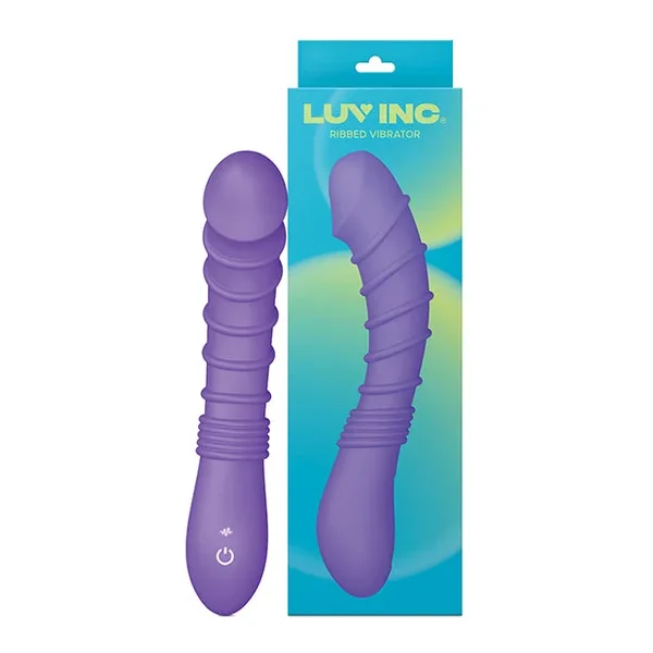 Luv Inc. Ribbed G-Spot Vibrator – Purple