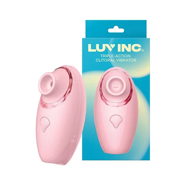 Luv Inc. Triple – Action Clitoral Vibrator – Pink