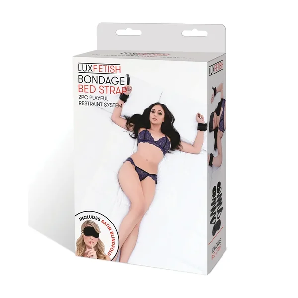 Lux Fetish Bondage Bed Strap Restraint System – 2 pc Set