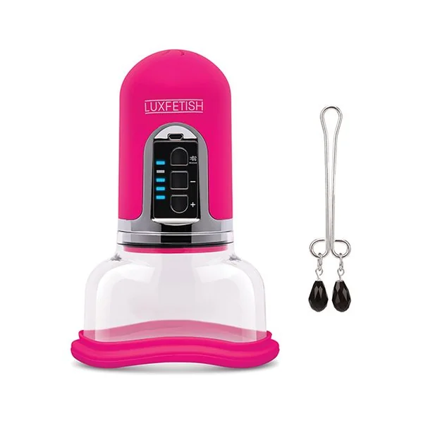 Lux Fetish Pussy Pump With Clit Clamp