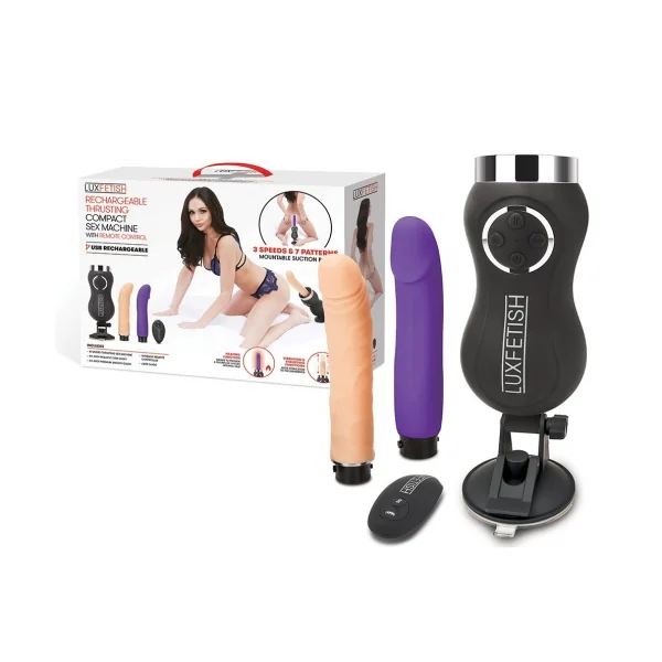 LUX FETISH THRUSTING COMPACT SEX MACHINE W/ REMOTE