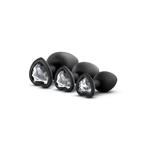 Luxe Bling Plugs Train Kit Black & White Gems