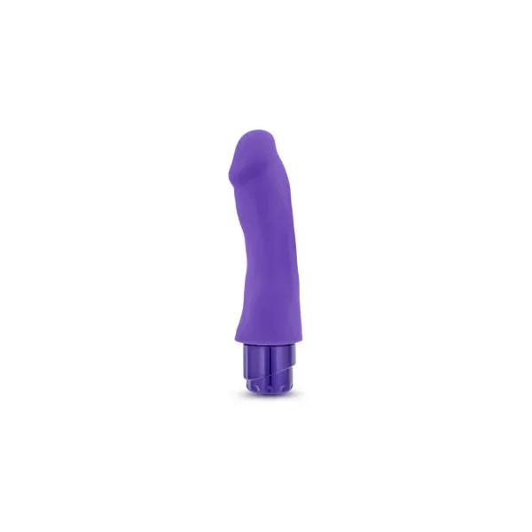 Luxe Marco 7.75 in. Silicone Vibrating Dildo, Purple