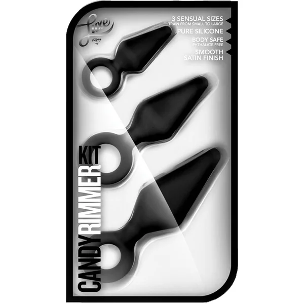 Luxe Night Rimmer Kit Black Anal Plug With Handle