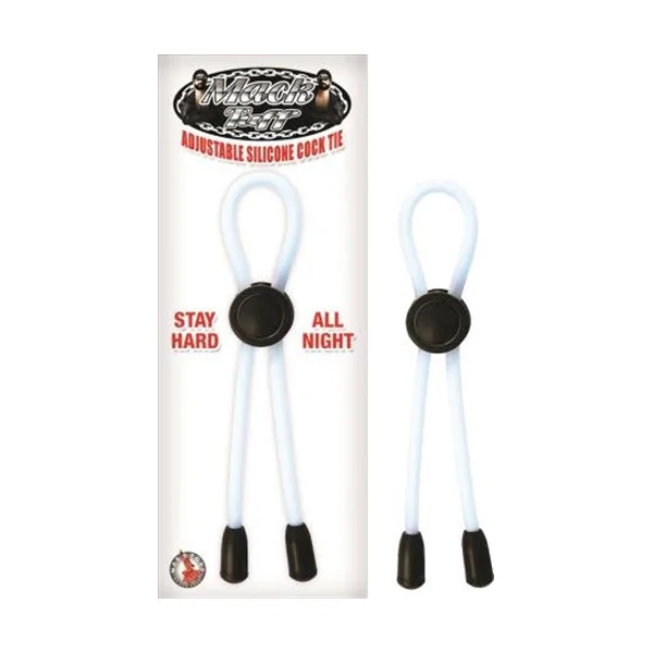 Mack Tuff Adjustable Silicone Cock Tie-Clear