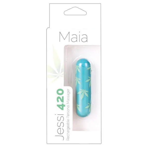 Maia JESSI 420 Rechargeable Super Charged Mini Bullet - Emerald