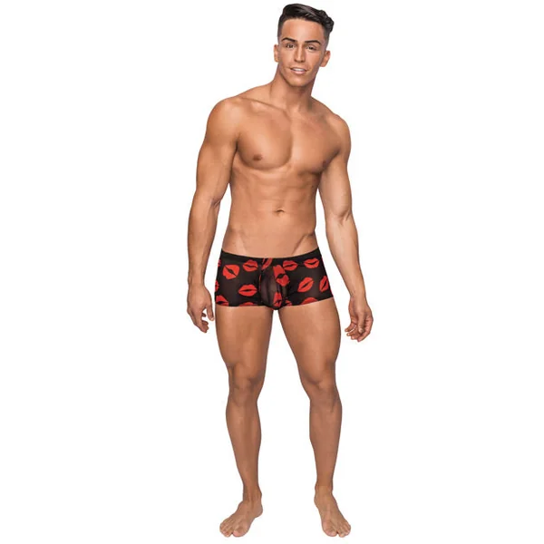 Male Power Kiss Me Stretch Mesh Mini Short