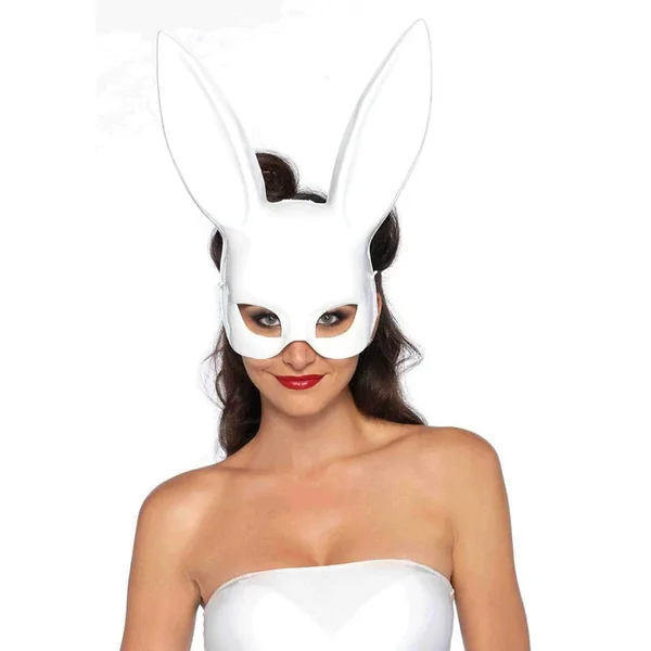 Masquerade Rabbit Mask - Os - White