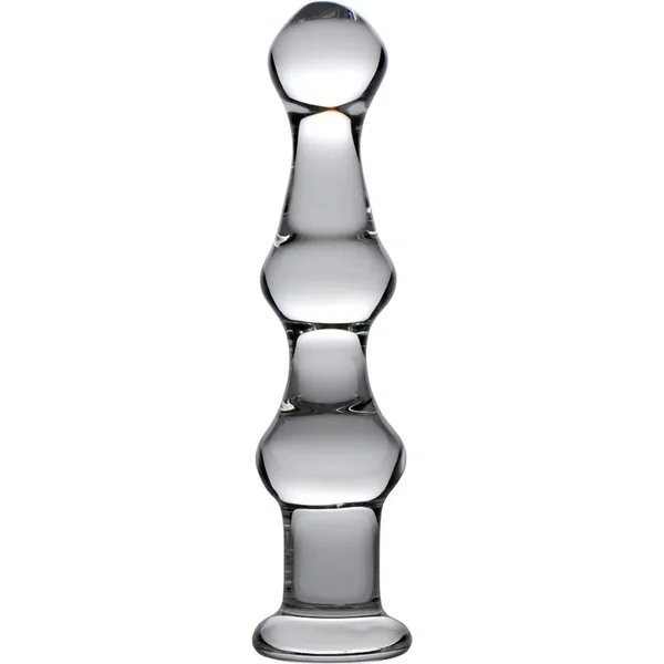 Master Series Mammoth 3 Bumps Glass Dildo
